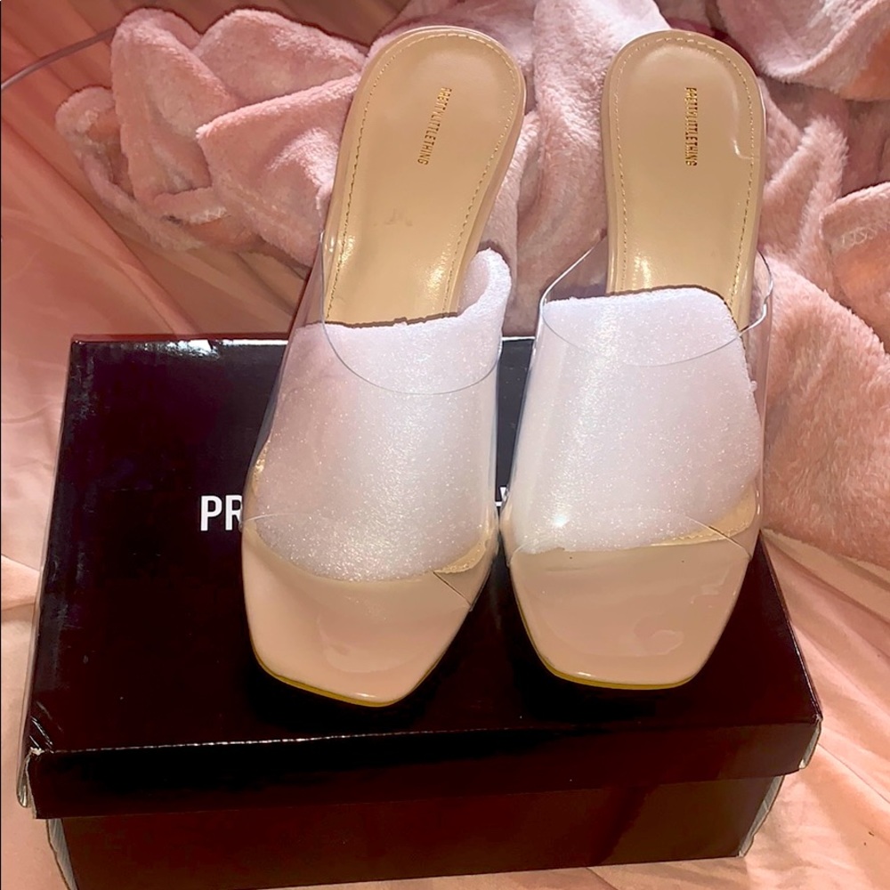 Nude Patent + Clear Perspex